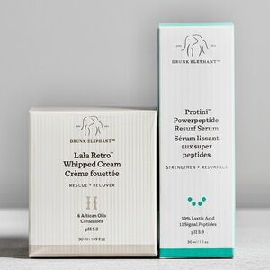 🆕 DRUNK ELEPHANT DUO SET OF 2 - LALA RETRO & PROTINI RESURF SERUM
